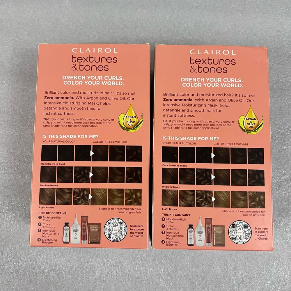 CLAIROL Textures & Tones Permanent Hair Color # 6G Honey Blonde 3 Pack - Picture 3 of 6